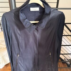 Lola & Sophie Deep Blue Leather Jacket